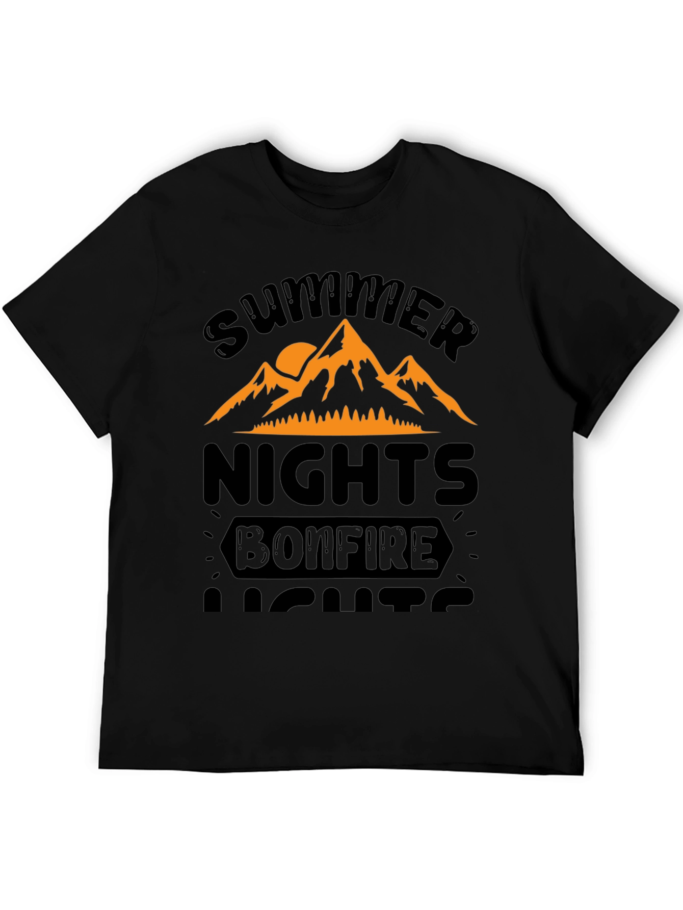 Summer Nights Bonfire Lights Graphic Tee
