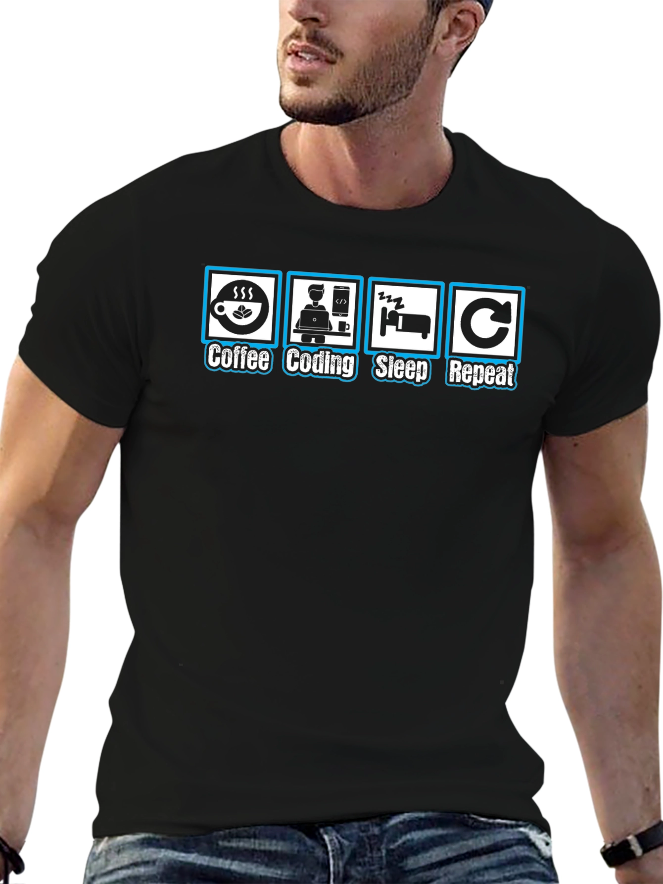 Coffee Coding Sleep Repeat T-Shirt
