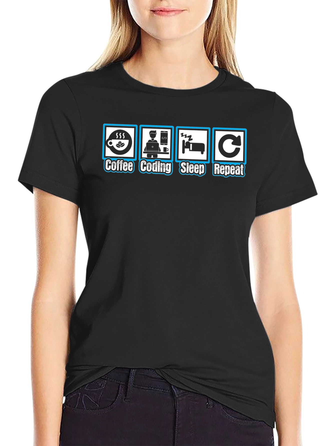 Coffee Coding Sleep Repeat T-Shirt