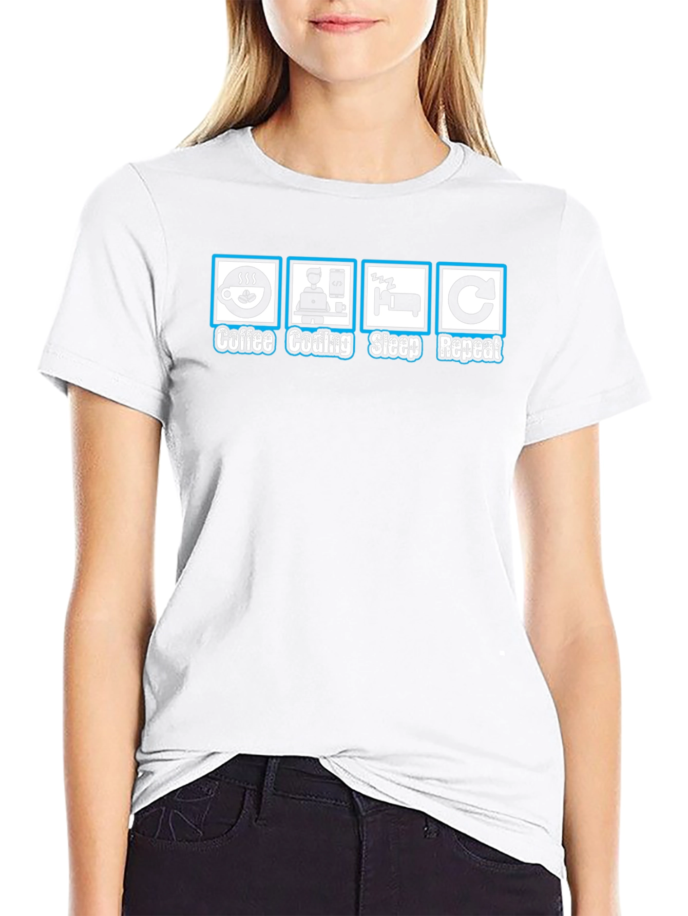Coffee Coding Sleep Repeat T-Shirt