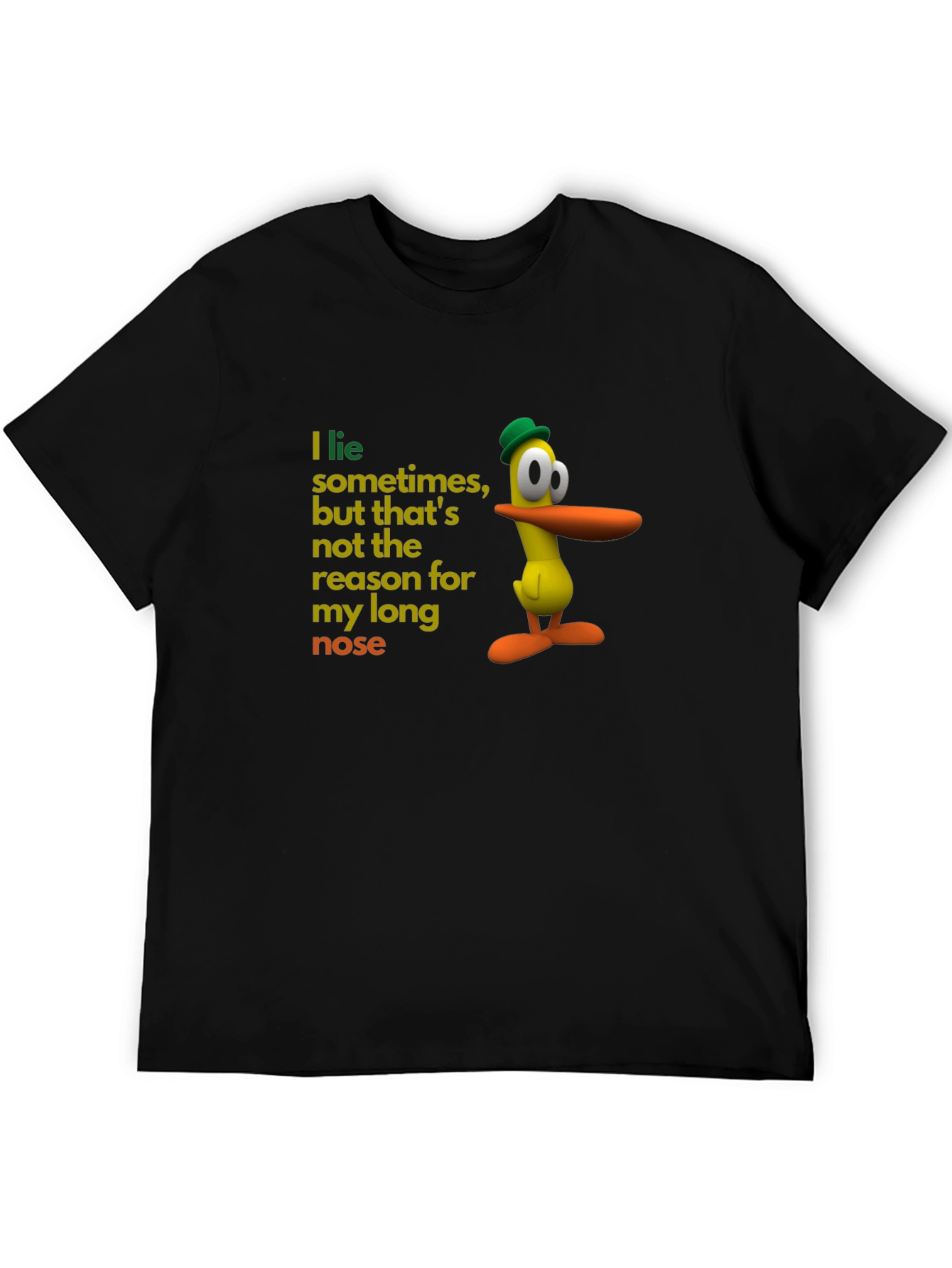 Funny Long Nose Duck T-Shirt - Humor Tee
