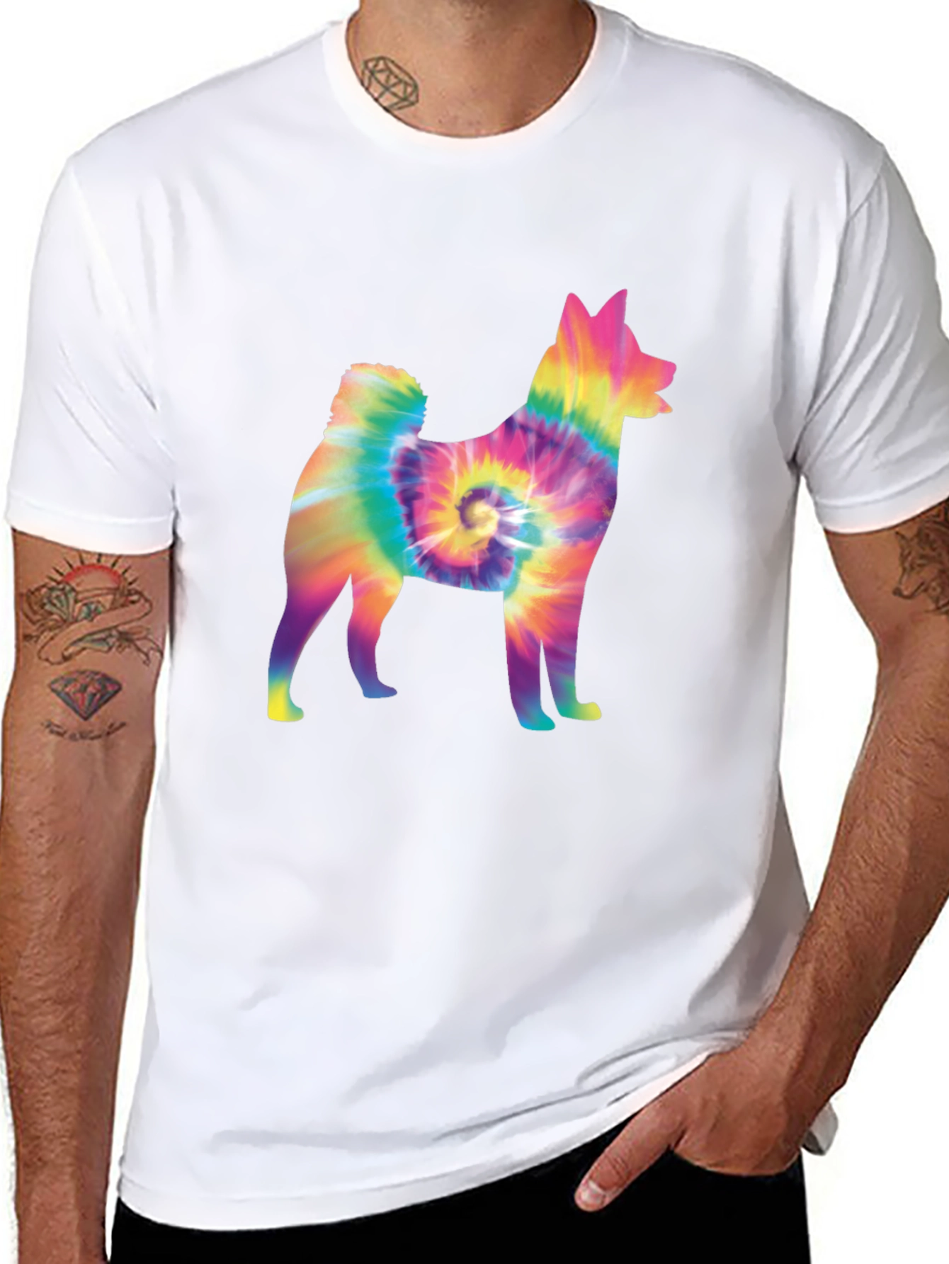 Tie-Dye Dog Graphic Tee