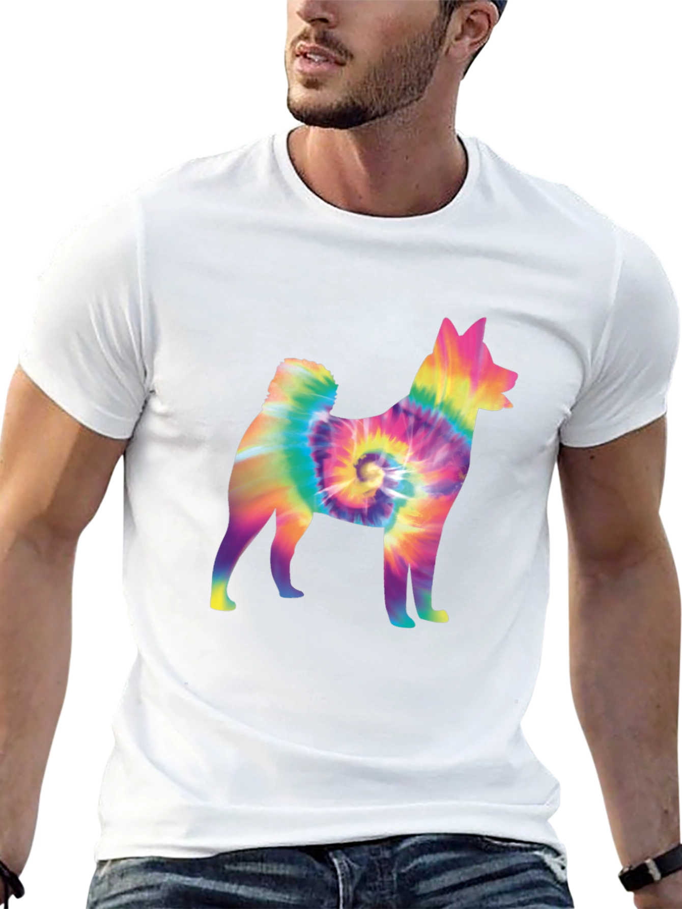Tie-Dye Dog Graphic Tee