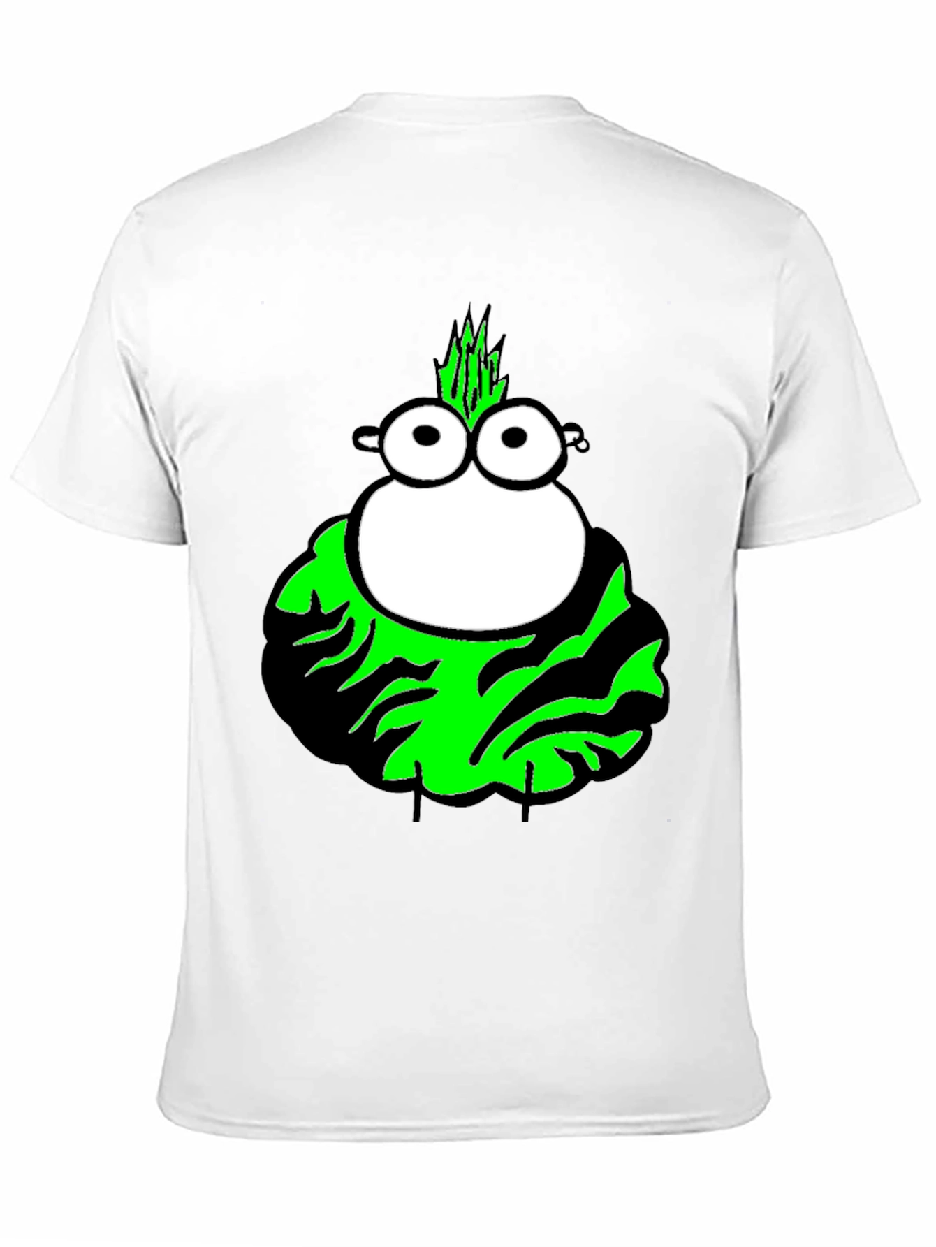 Funky Cartoon Character Black T-Shirt