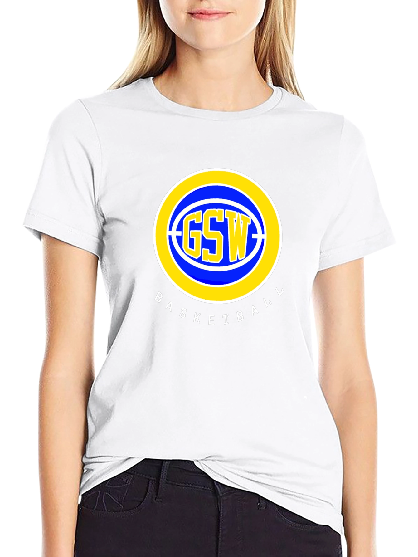 GSW Basketball Black T-Shirt