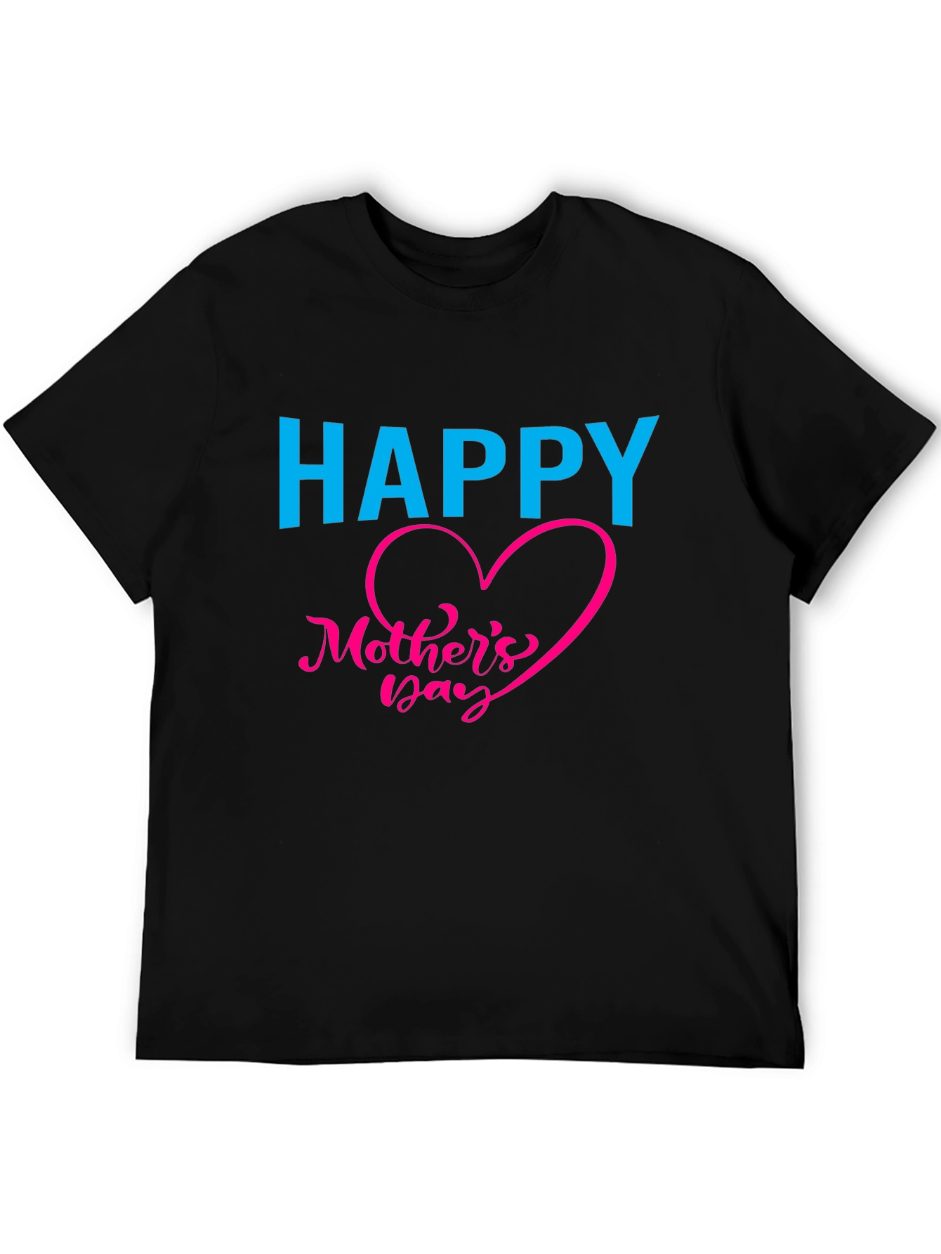Happy Mothers Day Black T-Shirt