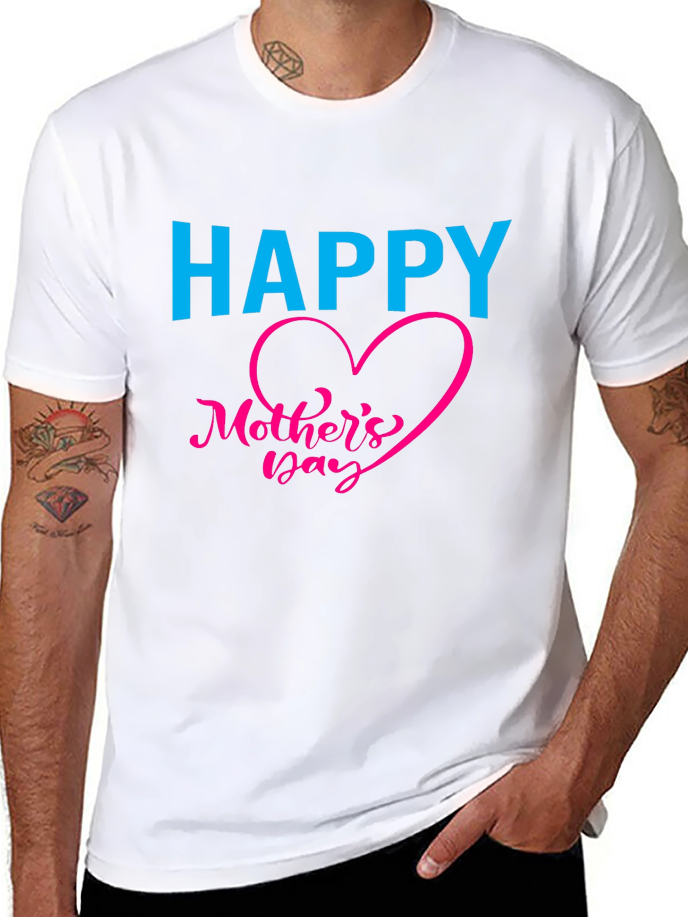 Happy Mothers Day Black T-Shirt