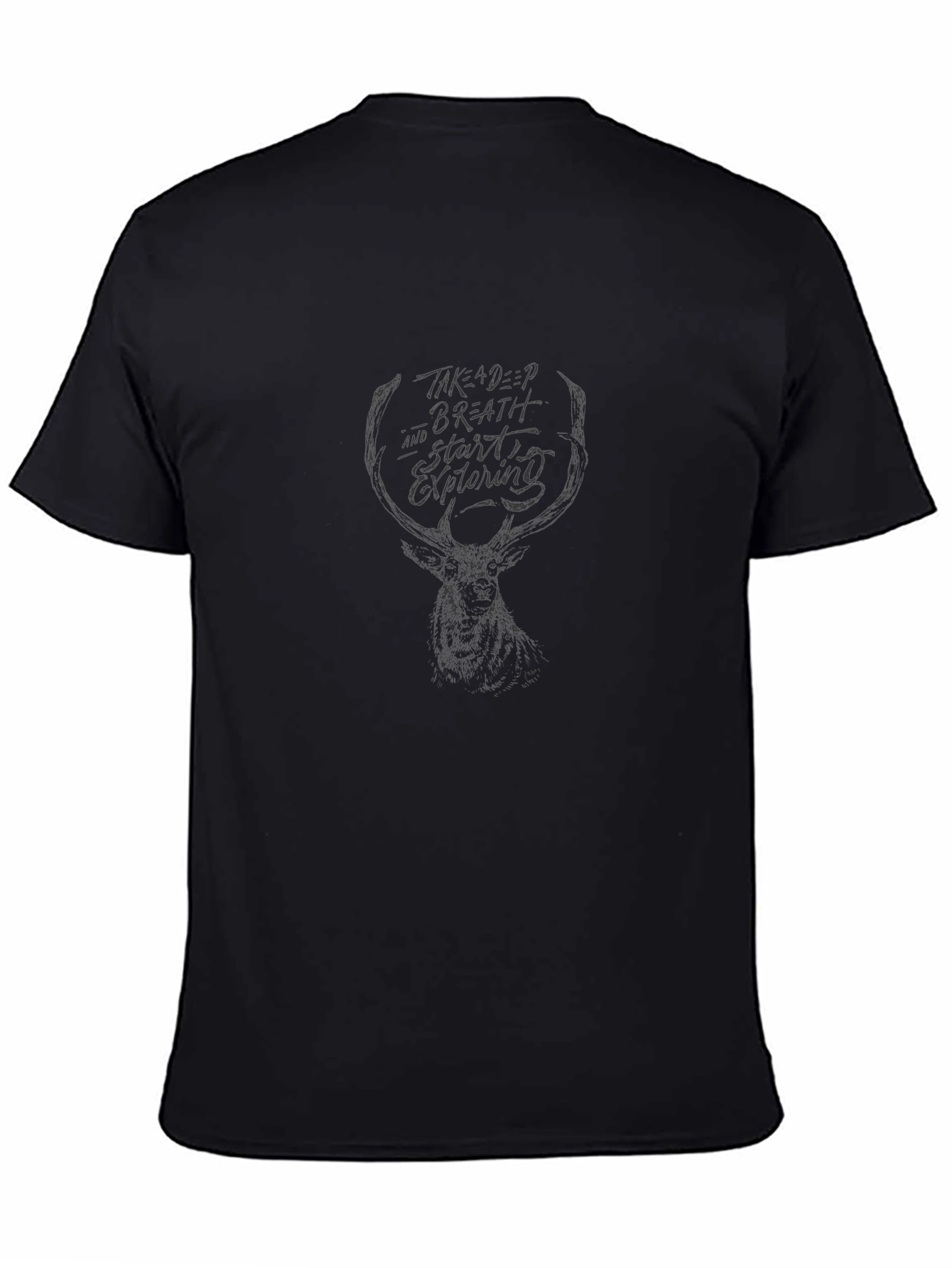 Deer Antler Graphic T-Shirt - Explore Design