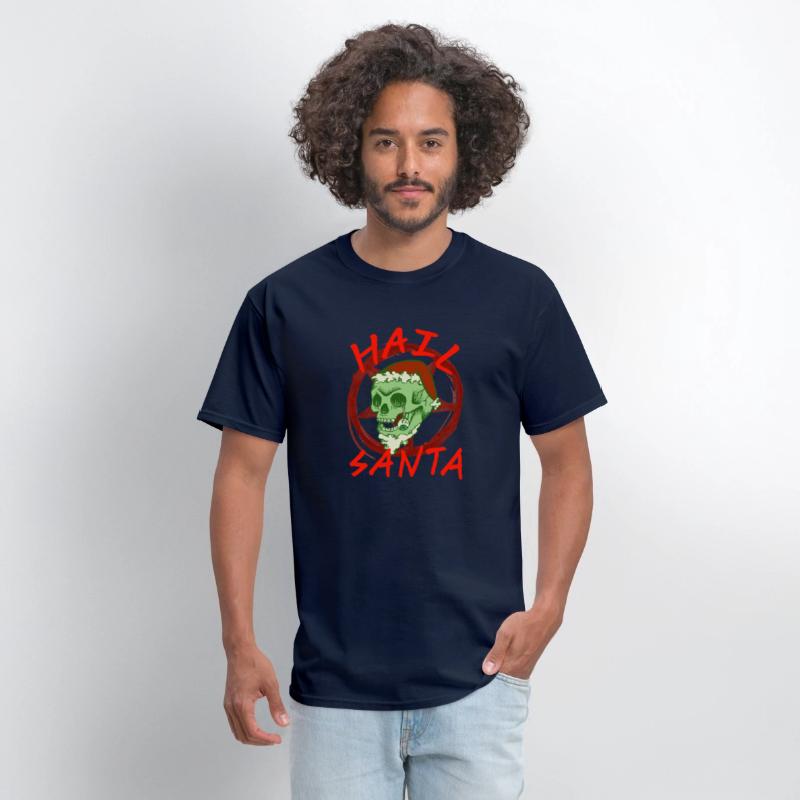 Hail Santa - Halloween Zombie Rocker Skull