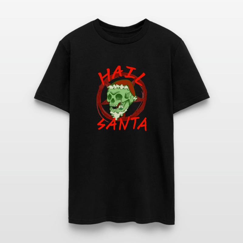 Hail Santa - Halloween Zombie Rocker Skull