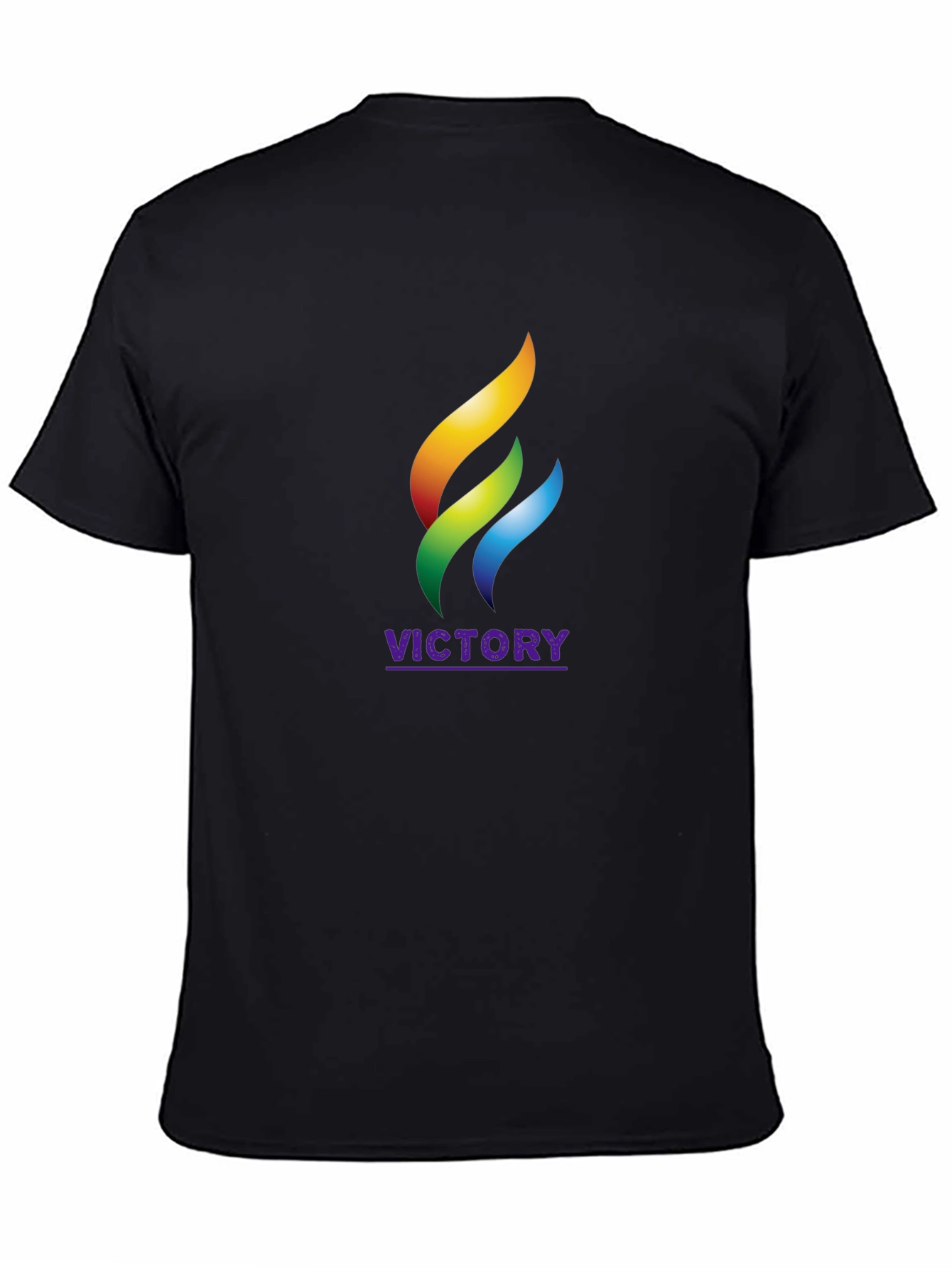 Victory Flame Graphic Black T-Shirt