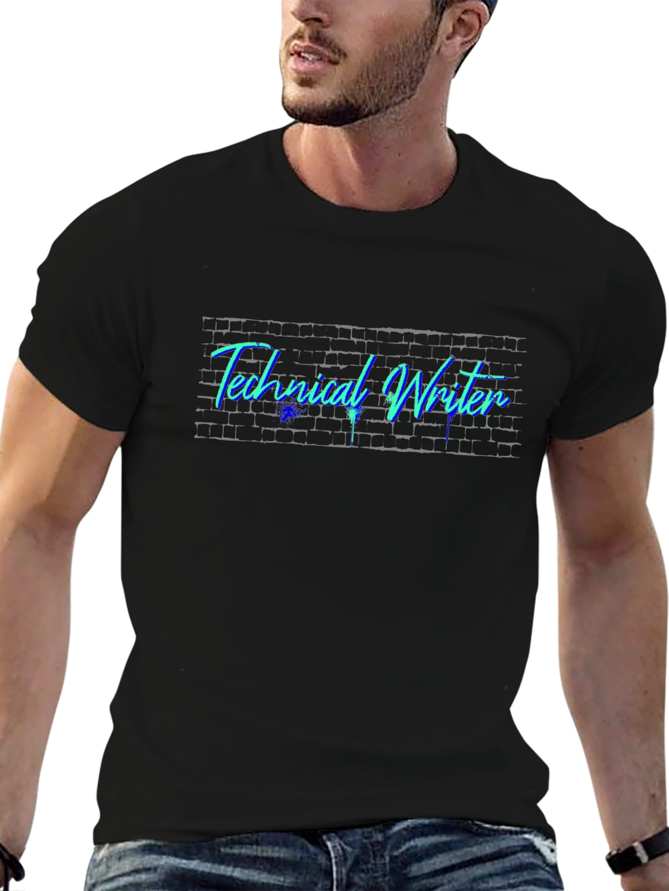 Technical Writer T-Shirt - Brick Wall Design