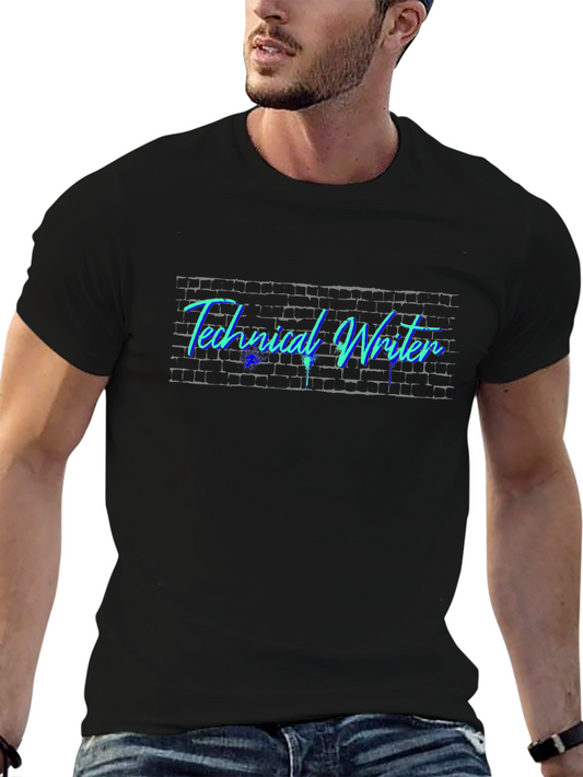 Technical Writer T-Shirt - Brick Wall Design