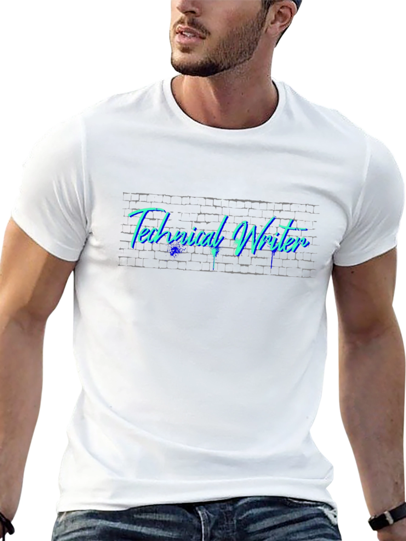 Technical Writer T-Shirt - Brick Wall Design