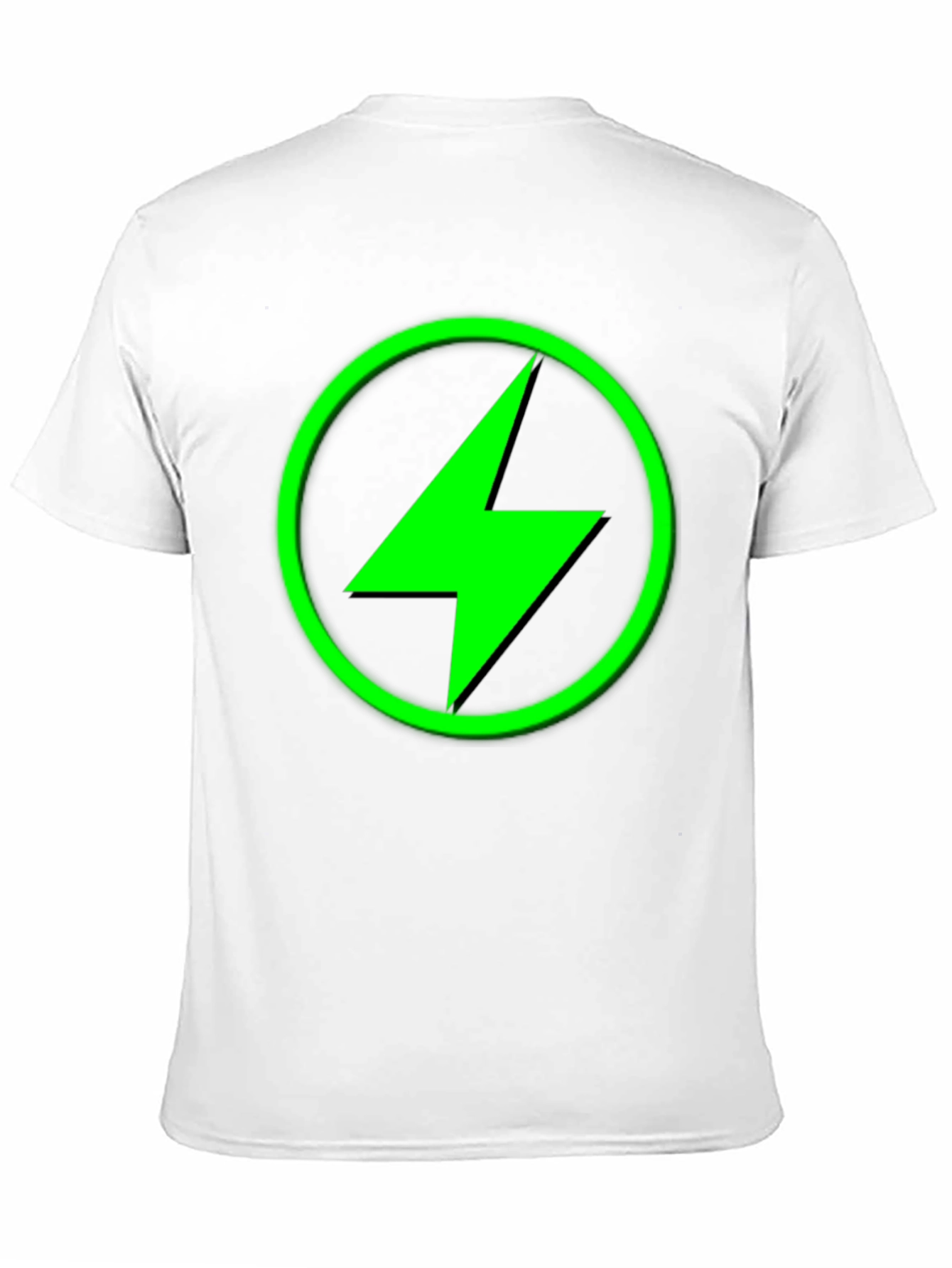 Electric Green Bolt Black T-Shirt