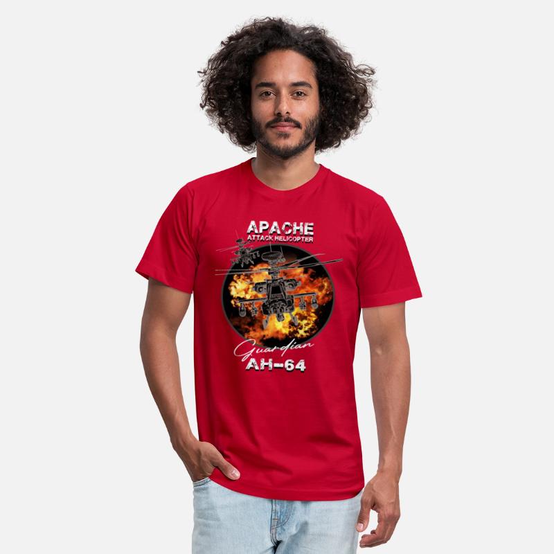 Helicopter AH-64 Apache Gift Veterans Tee T-Shirt