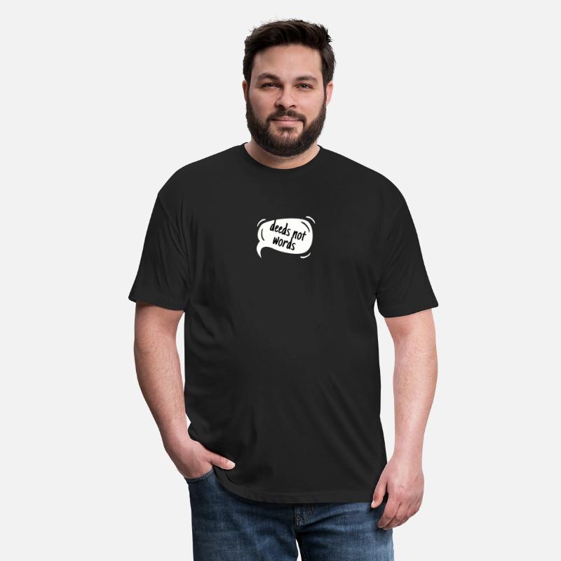 High School Running T-Shirt, Deeds Not Words, Unis