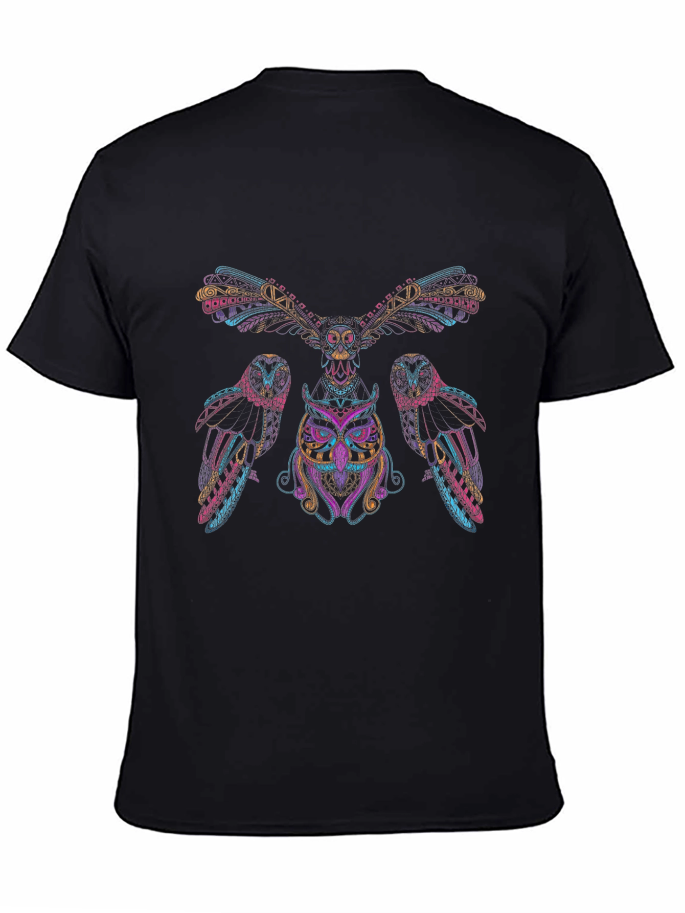 Psychedelic Owl T-Shirt - Vivid Graphic Tee
