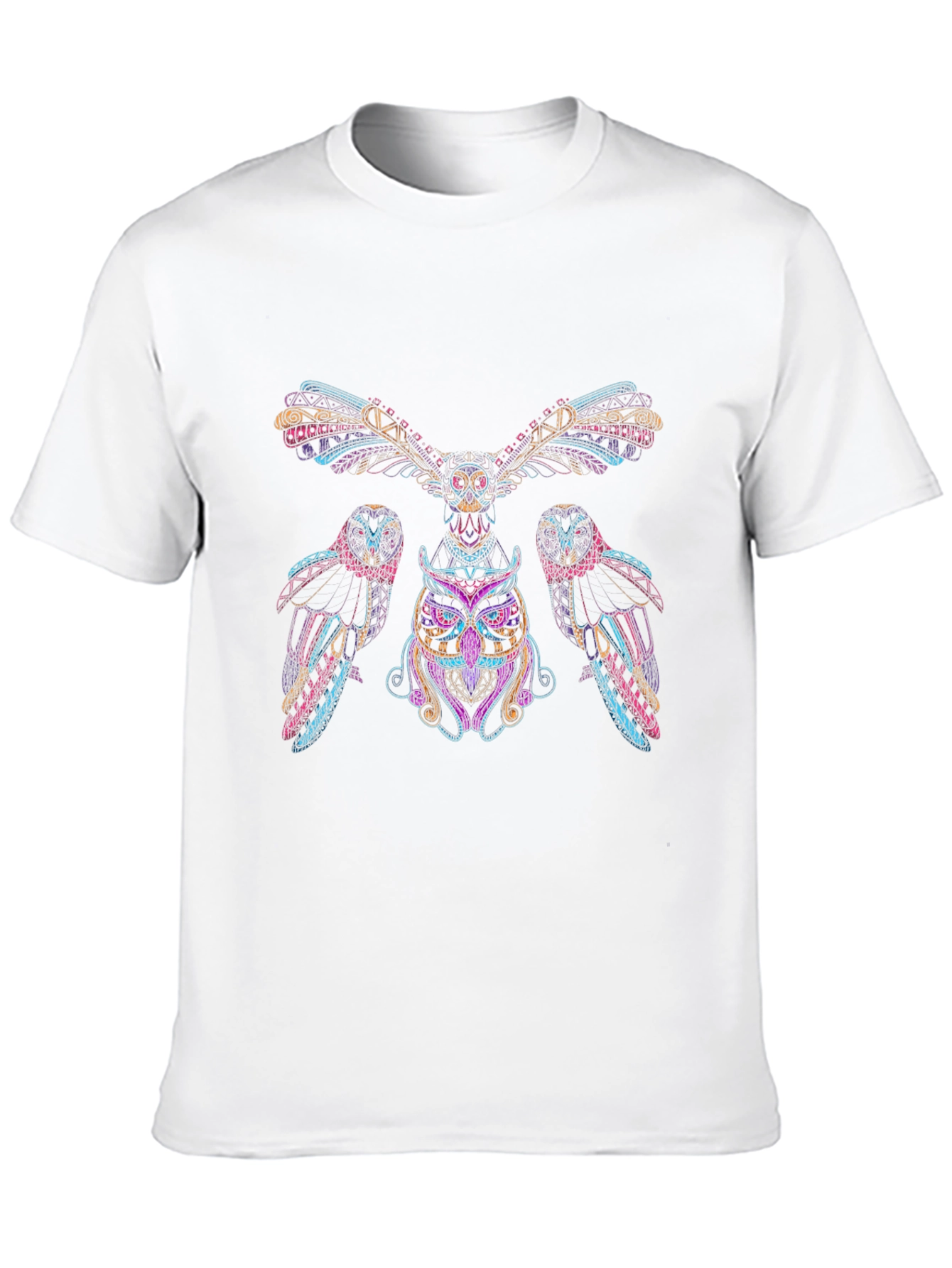 Psychedelic Owl T-Shirt - Vivid Graphic Tee