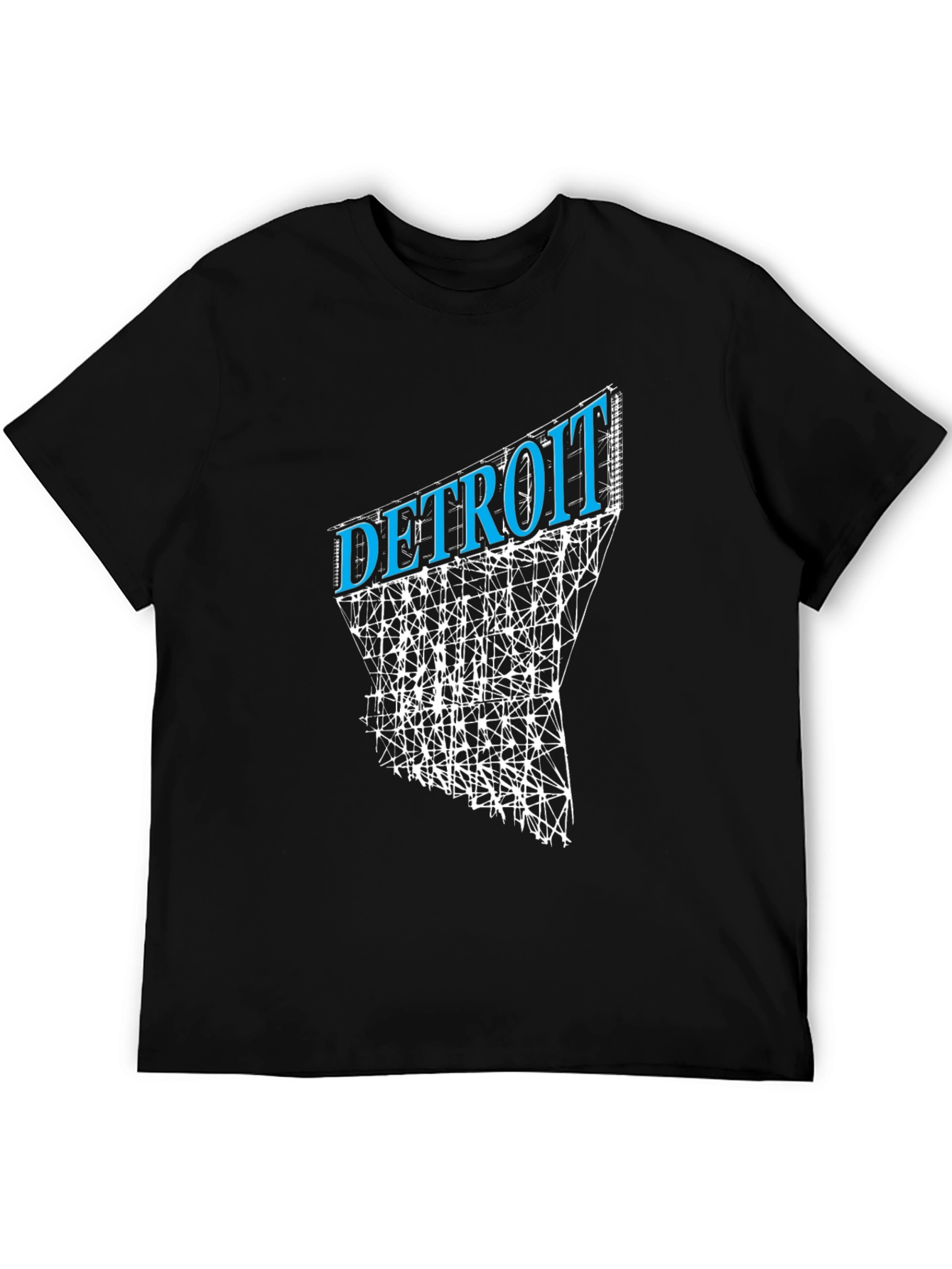 Detroit Graphic Tee - Urban Style Black T-Shirt