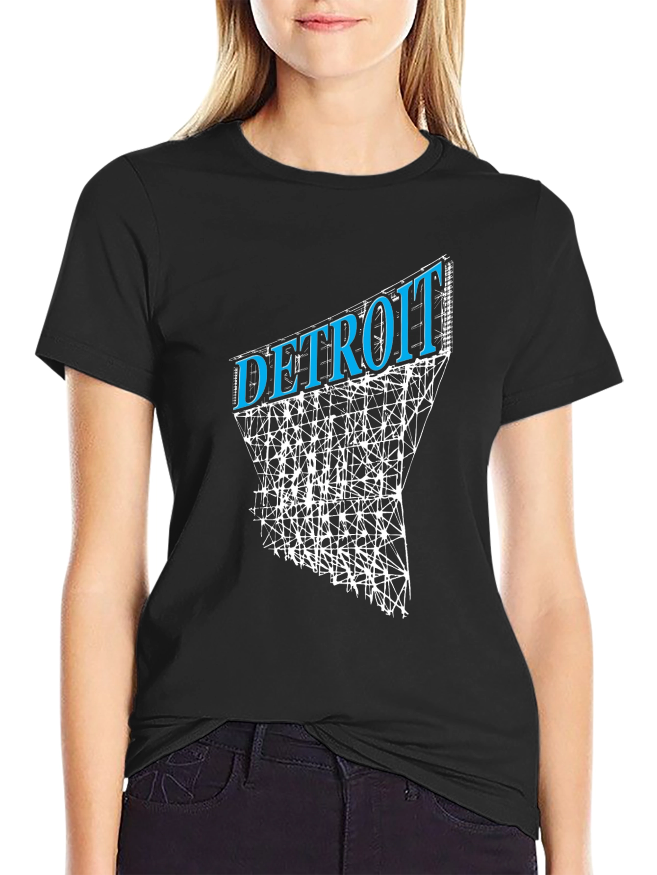 Detroit Graphic Tee - Urban Style Black T-Shirt