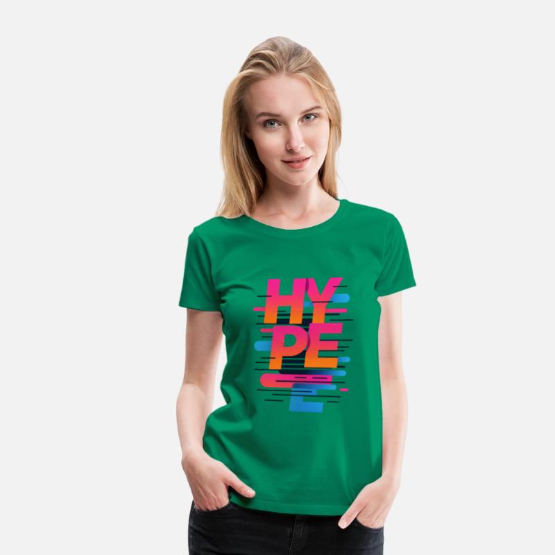 HYPE — Glitched Gradient Typography Art