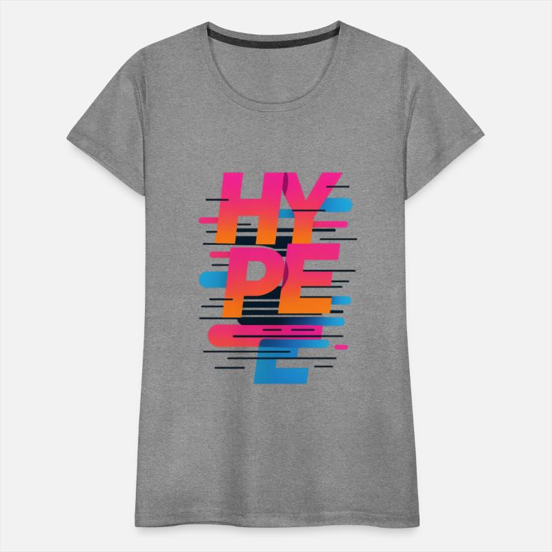 HYPE — Glitched Gradient Typography Art