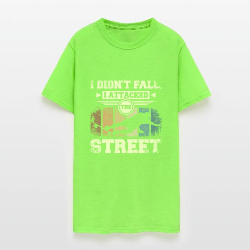 I didn't fall I attacked the street, skateboarding