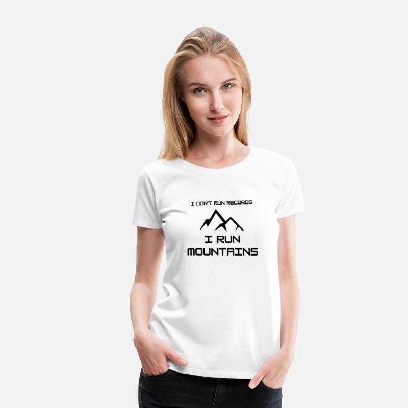 I don't run records, I run mountains