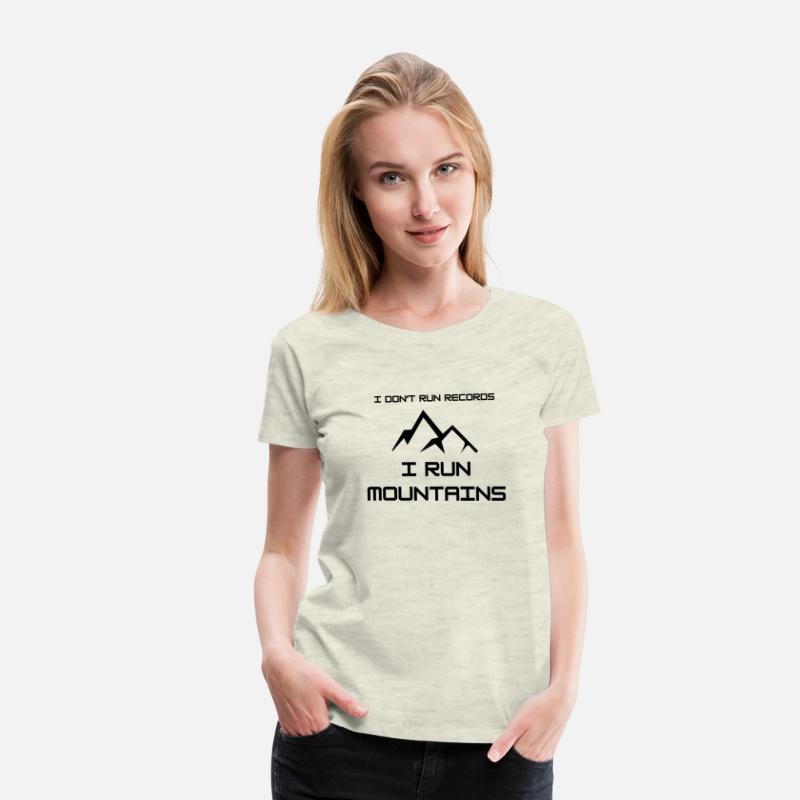 I don't run records, I run mountains