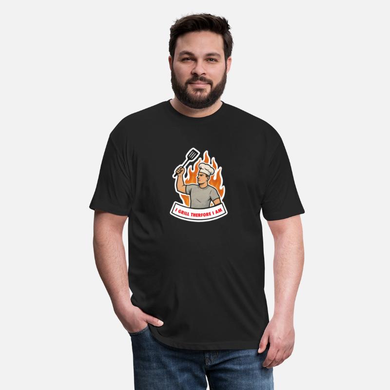 I GRILL THEREFORE I AM funny for dad husband