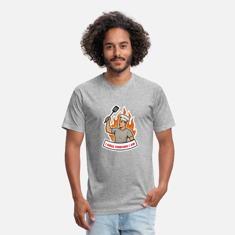 I GRILL THEREFORE I AM funny for dad husband