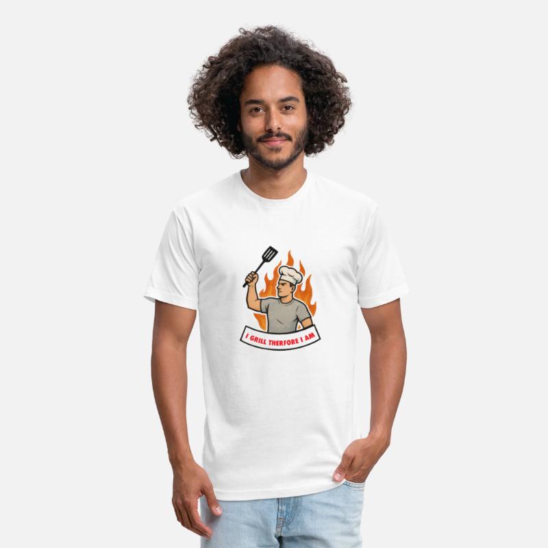 I GRILL THEREFORE I AM funny for dad husband