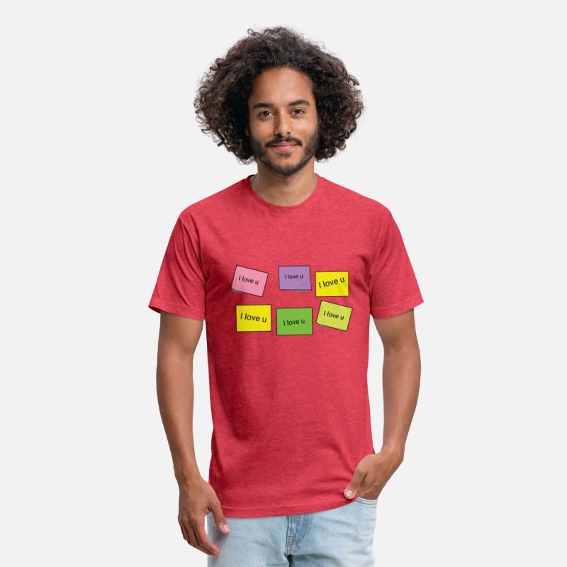 I love u post it design