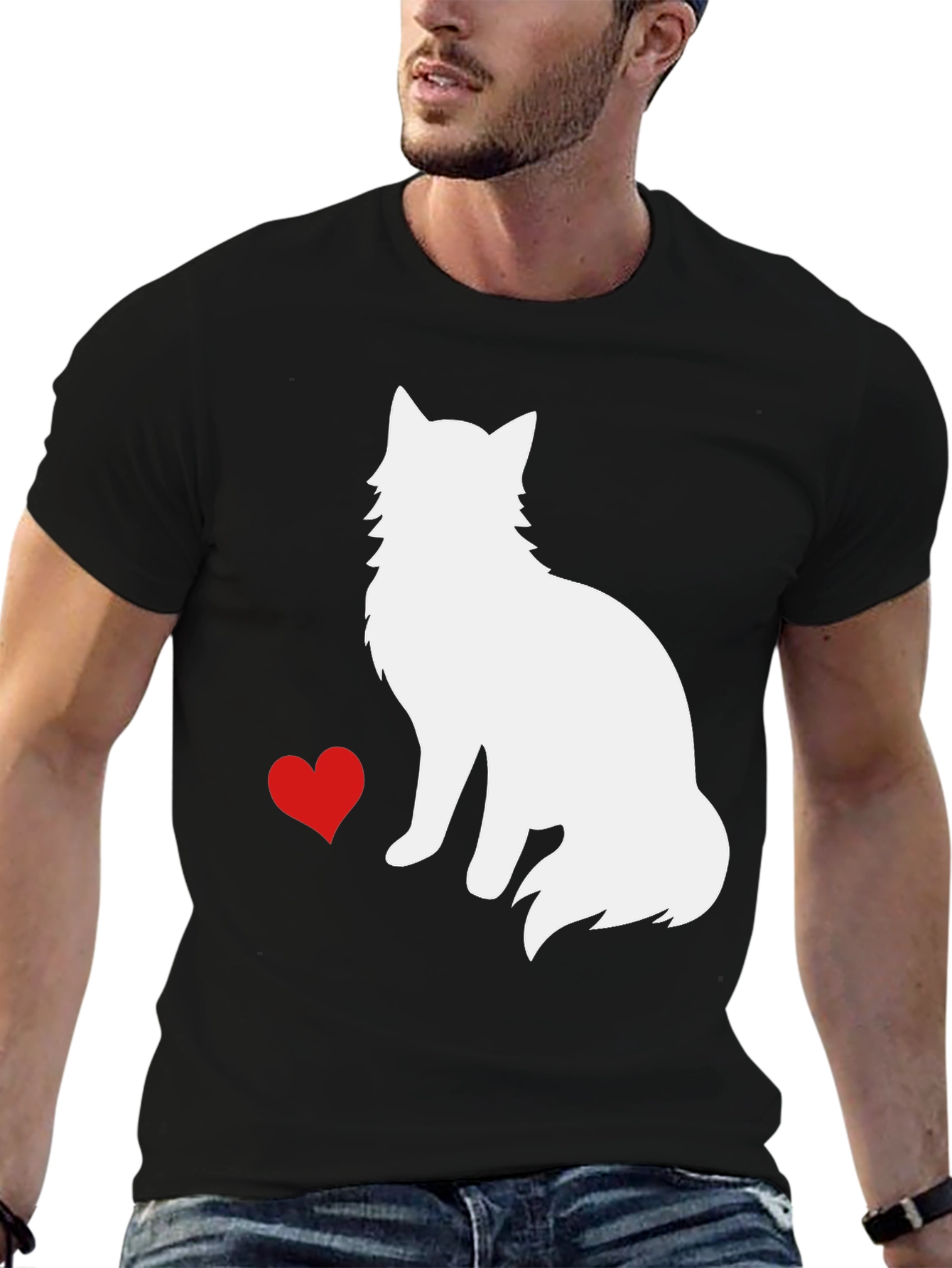 I Love Cats - Mens Black T-shirt