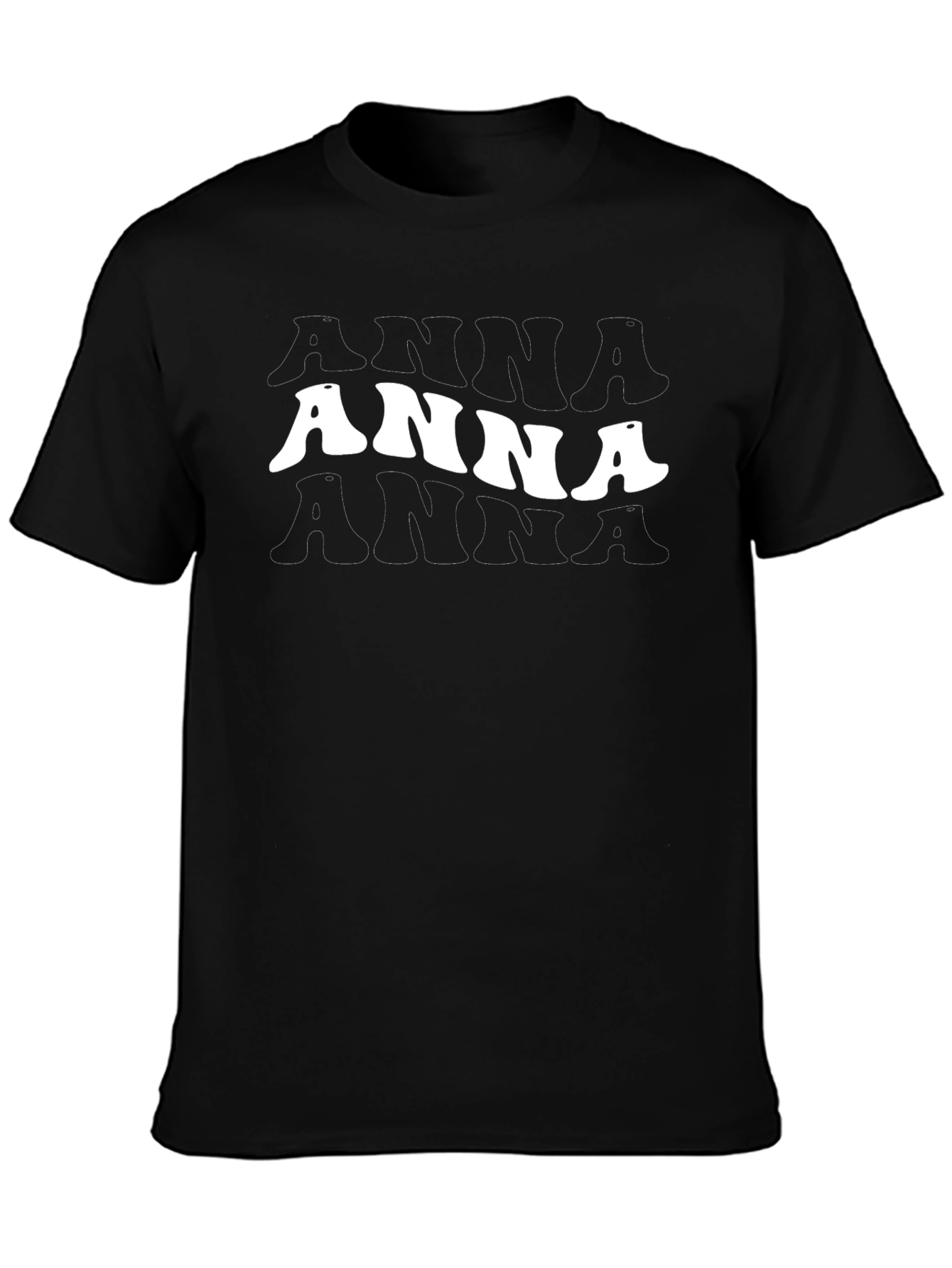 Retro Anna Graphic Tee - Black