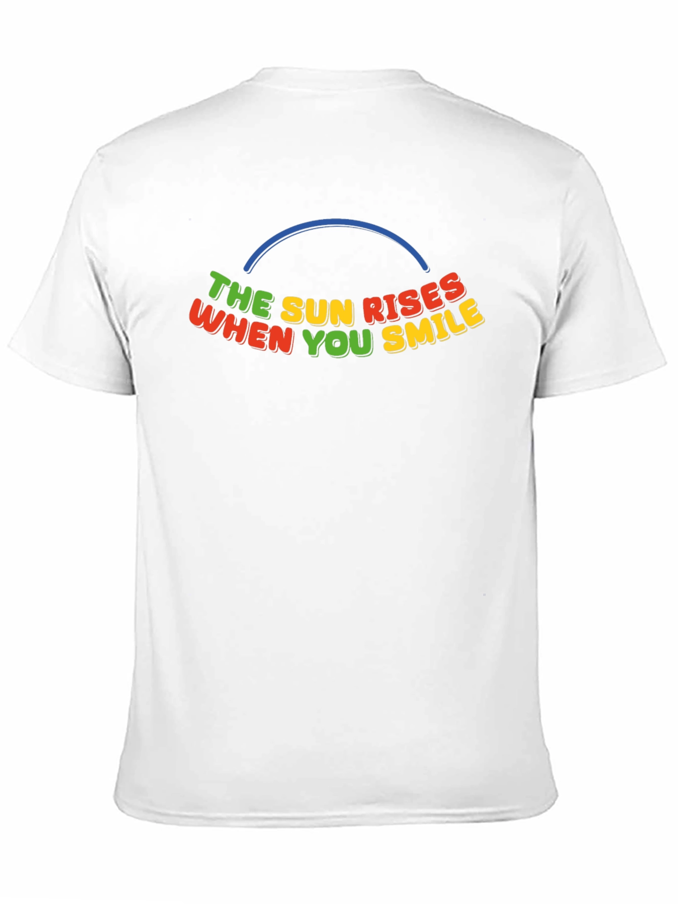 The Sun Rises When You Smile Black T-Shirt