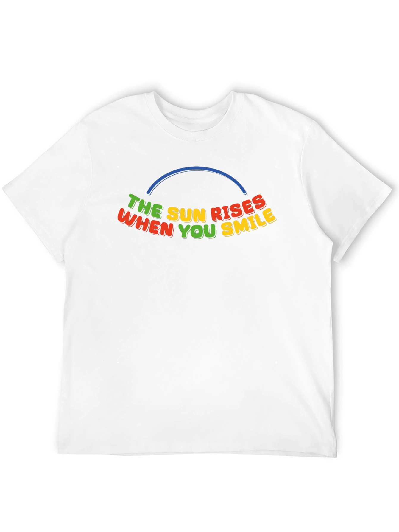 The Sun Rises When You Smile Black T-Shirt