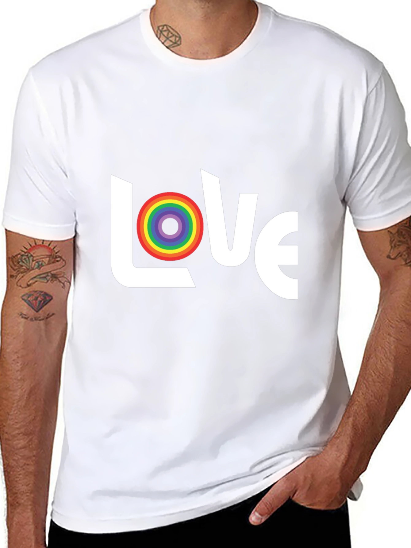Love Rainbow Graphic T-Shirt - Pride & Equality