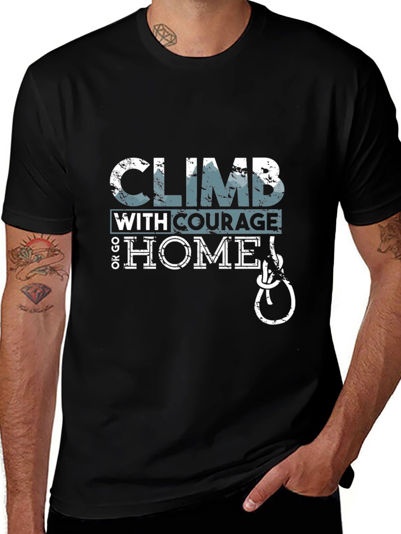Climb with Courage Graphic T-Shirt