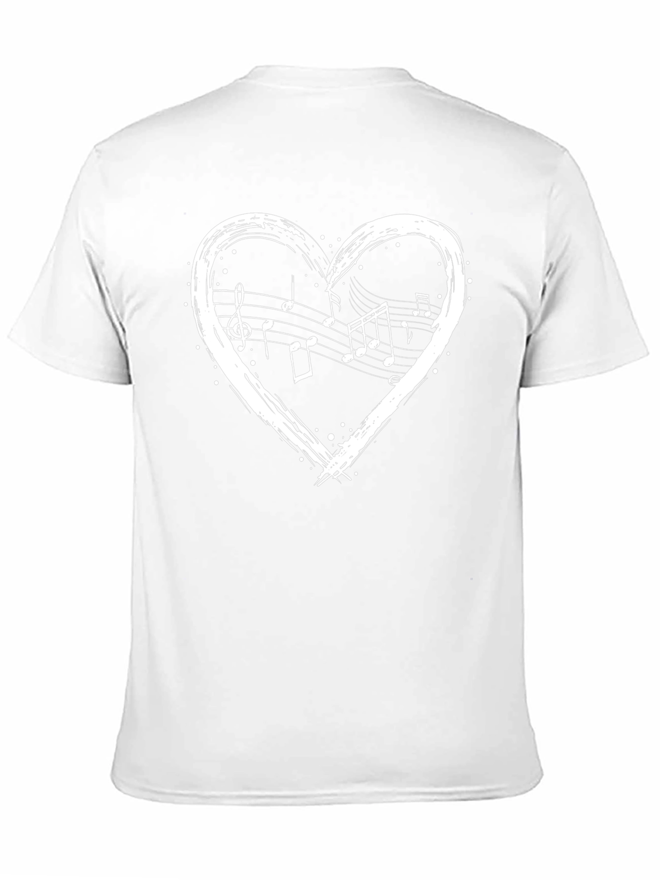 Musical Heart Graphic Tee - Black