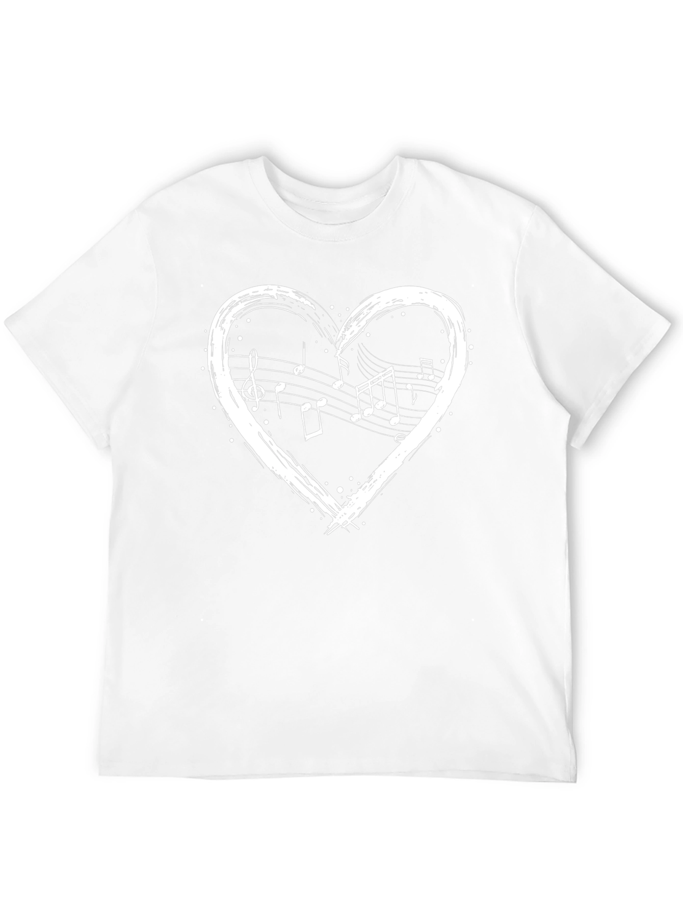 Musical Heart Graphic Tee - Black