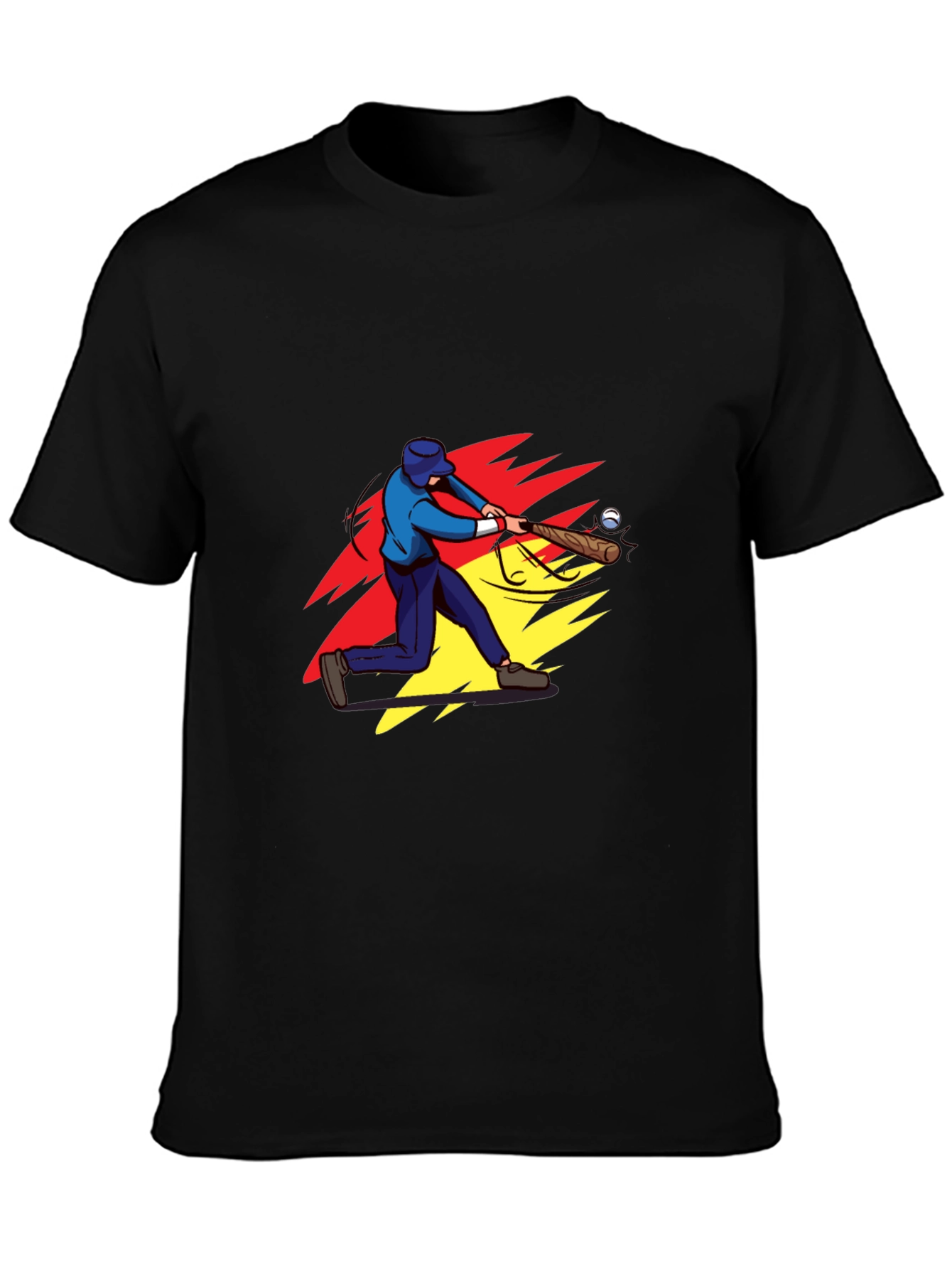 Baseball Player Graphic Tee - Stylish Mens Shirt