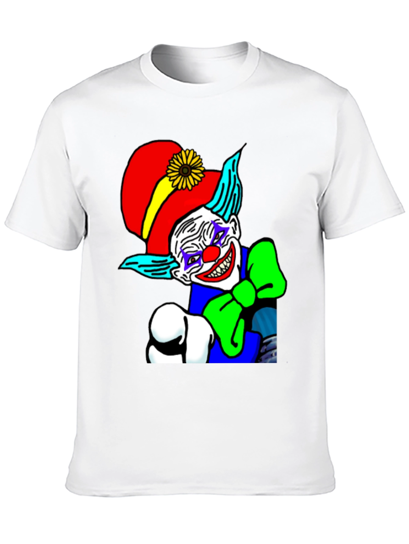 Creepy Clown Graphic Tee - Dark Humor T-Shirt