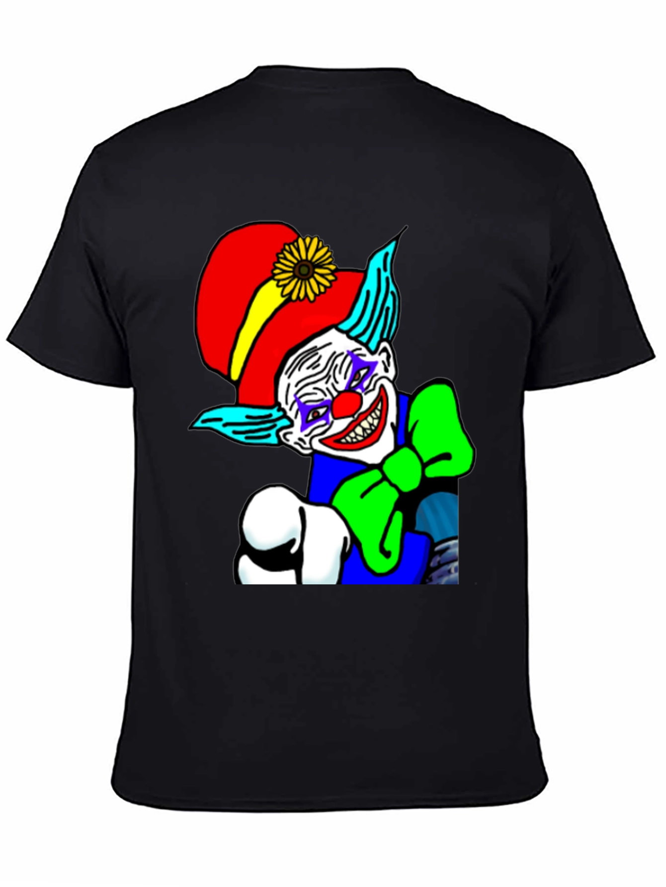 Creepy Clown Graphic Tee - Dark Humor T-Shirt