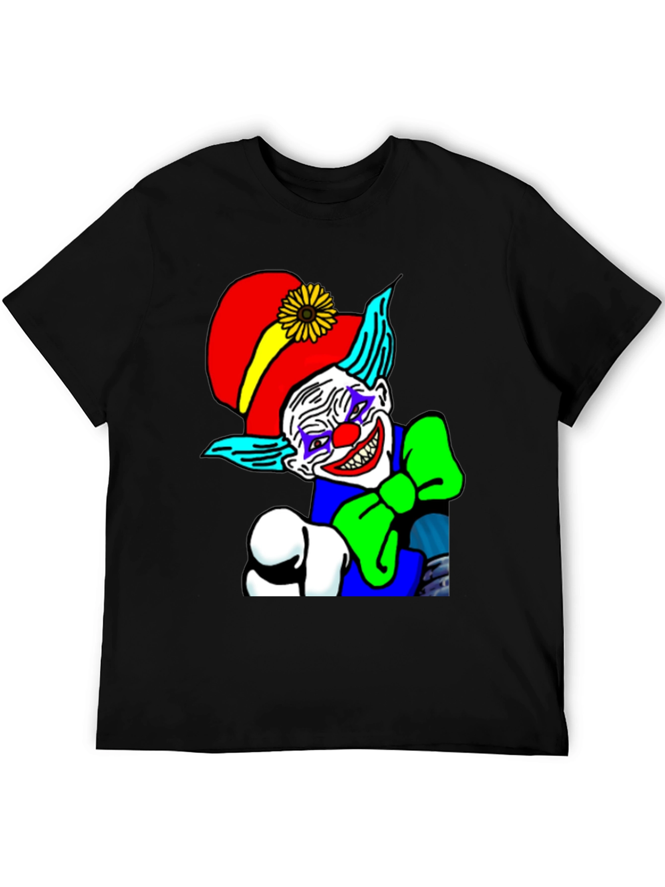 Creepy Clown Graphic Tee - Dark Humor T-Shirt