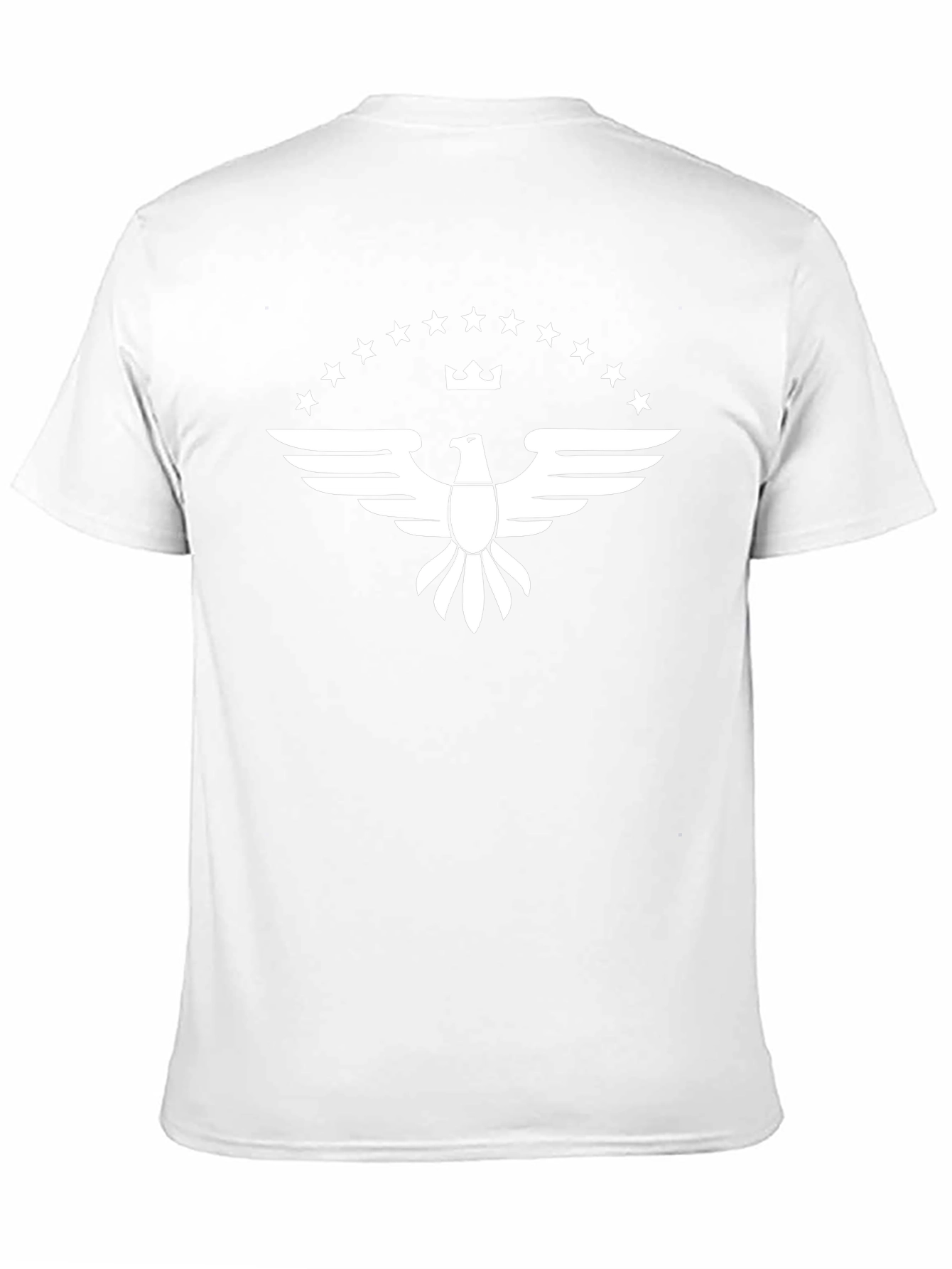 Eagle Crown Star Graphic Tee - Black