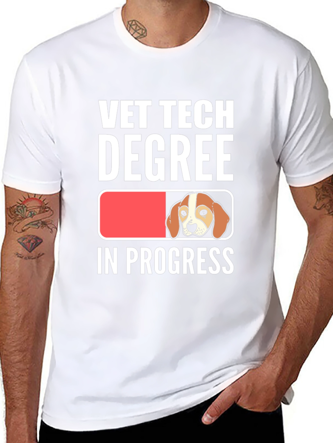 Vet Tech Degree In Progress Graphic T-Shirt