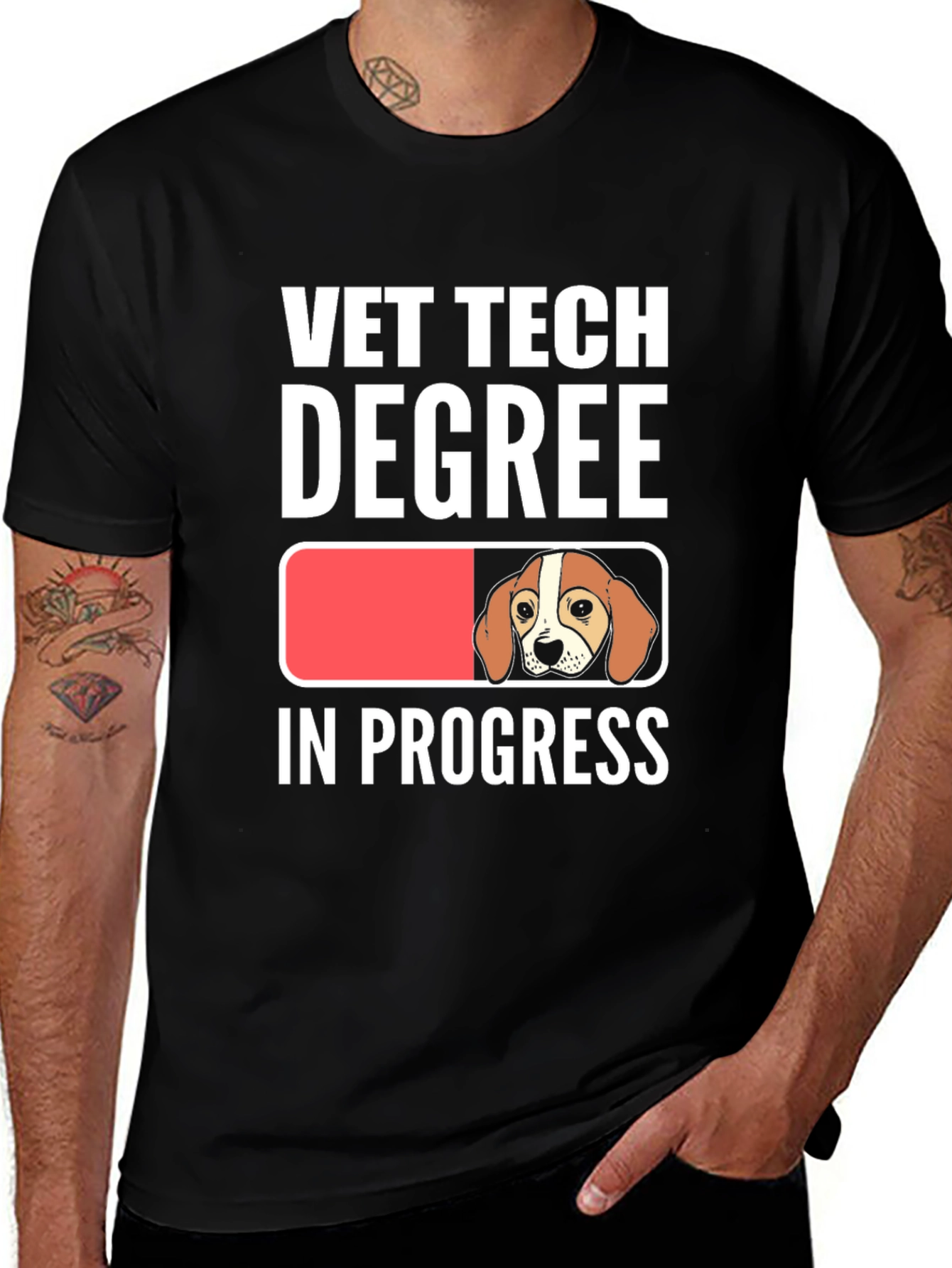 Vet Tech Degree In Progress Graphic T-Shirt