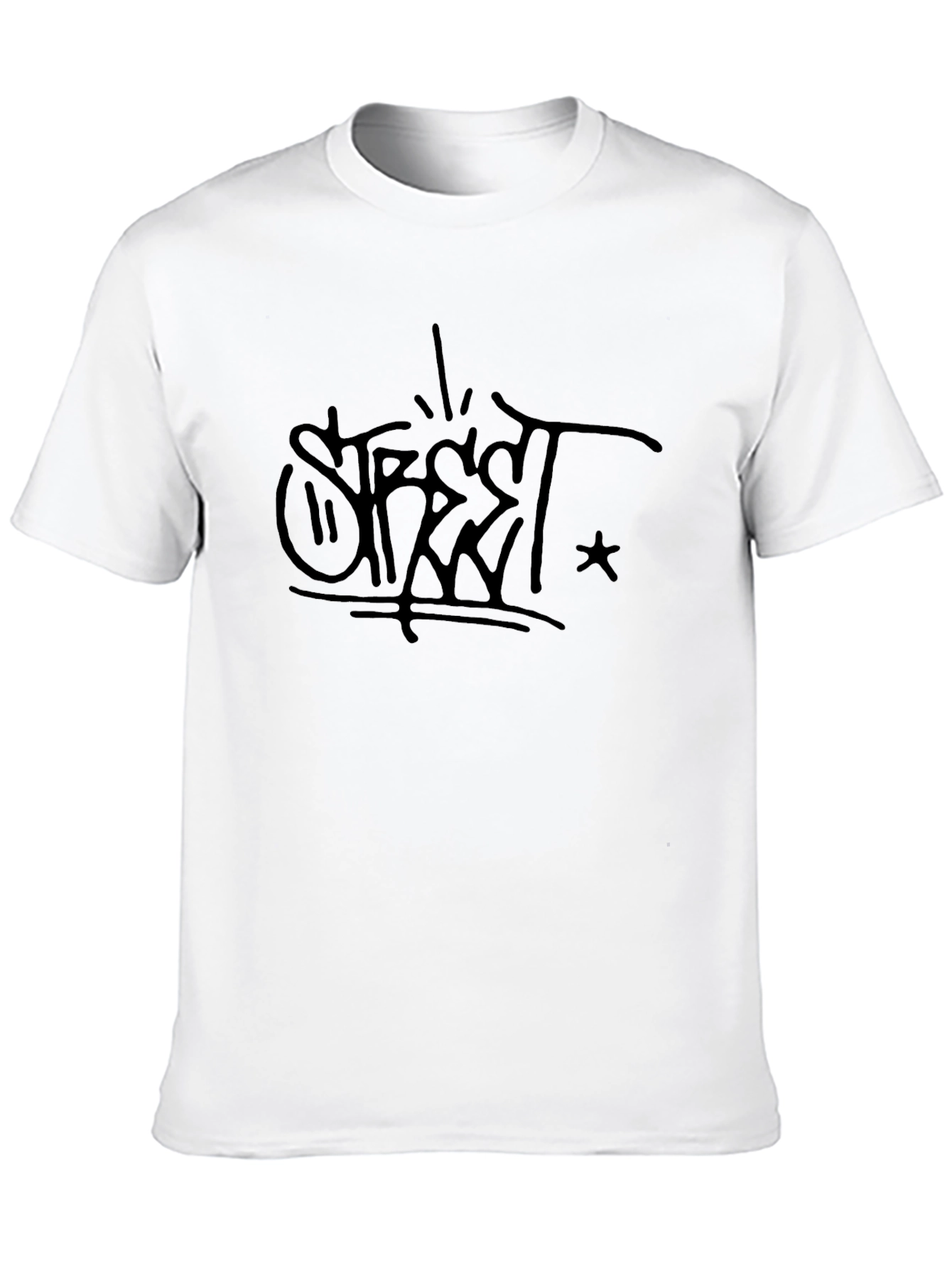 Street Style Black Graphic Tee